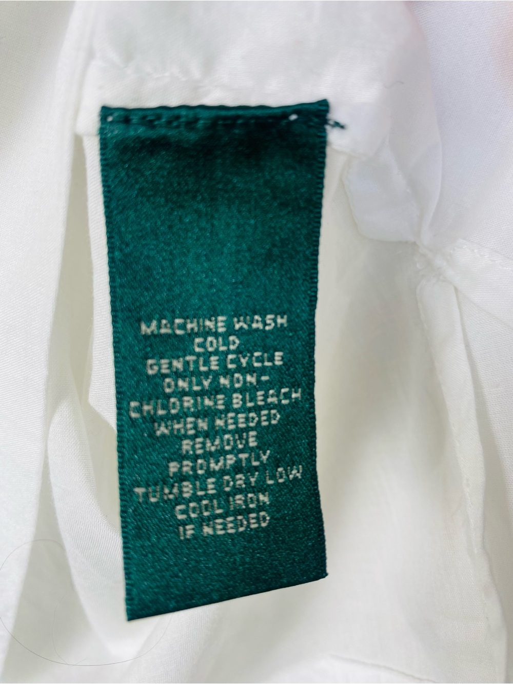 Lauren Ralph Lauren White Embroidered 100% Cotton Tunic Blouse-L-Coastal Grandma - Picture 8 of 8
